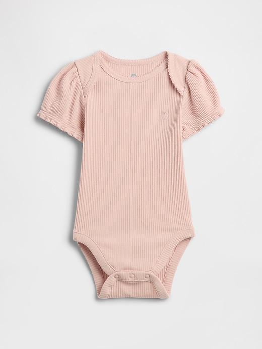 baby first favorites tinyrib body mit puffärmeln
