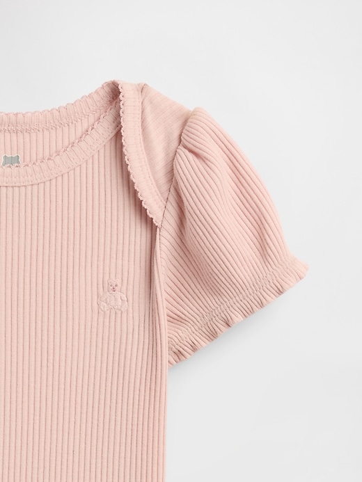 baby first favorites tinyrib body mit puffärmeln