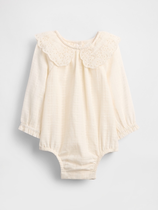 baby-body mit Ösenkragen