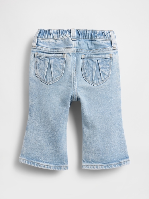 baby heart pocket flare jeans