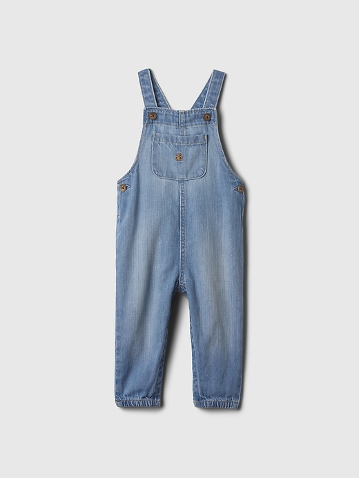 baby-overall aus bio-baumwolle und denim