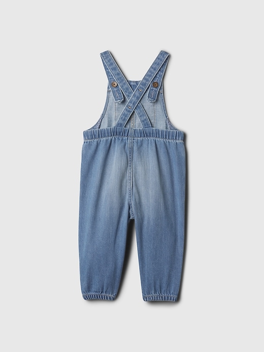 baby-overall aus bio-baumwolle und denim