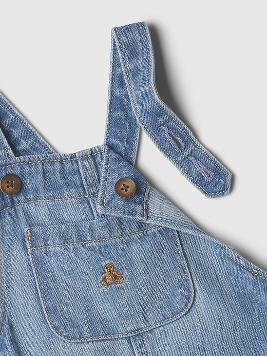 baby-overall aus bio-baumwolle und denim