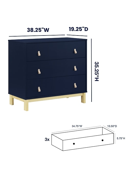 babygap legacy griffe kommode mit 3 schubladen