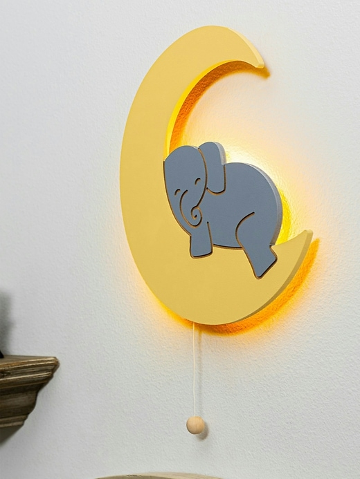 lumidreams wandleuchte elefant auf dem mond