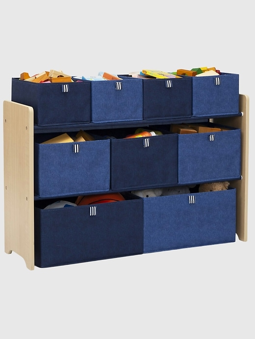 deluxe-spielzeugorganizer für kleinkinder