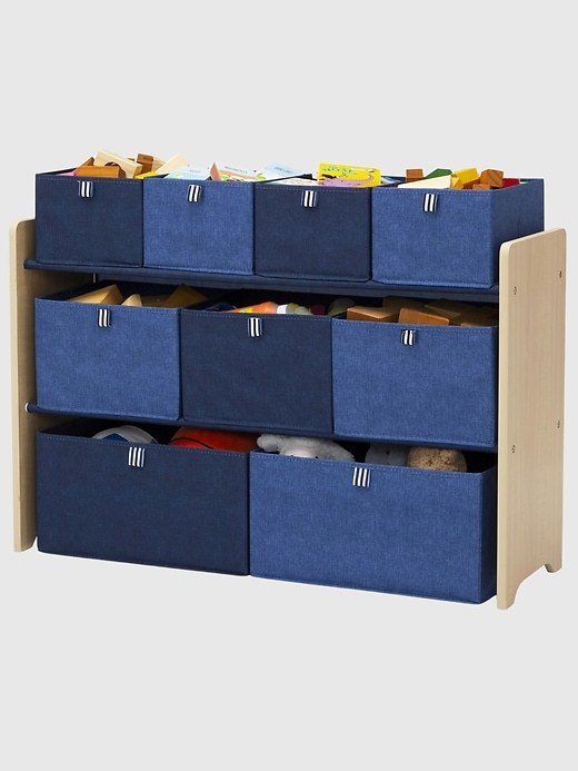 deluxe-spielzeugorganizer für kleinkinder
