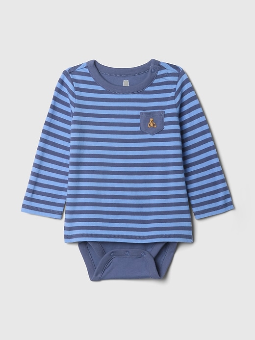 baby-body aus bio-baumwolle