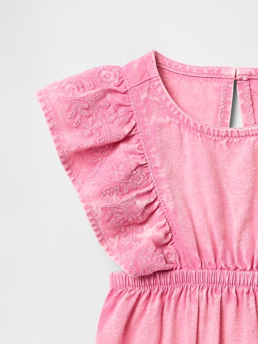 baby denim bubble shorty einteiler