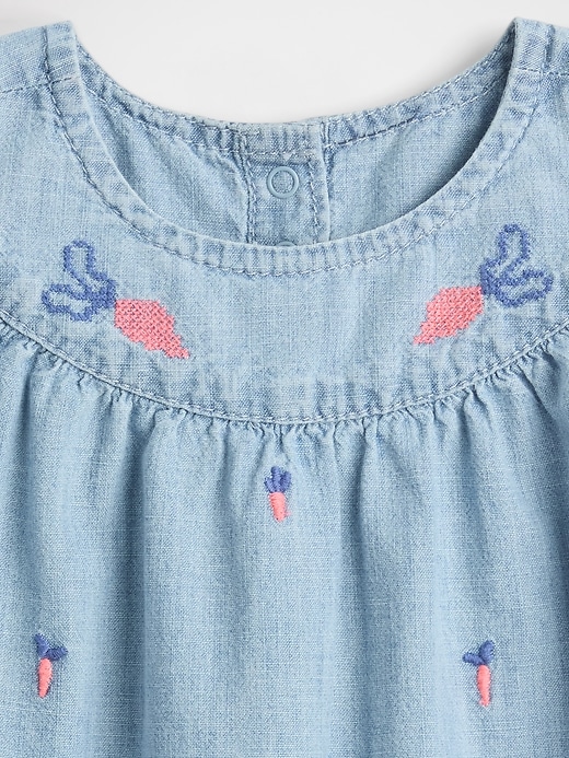 baby peter rabbit chambray shorty einteiler
