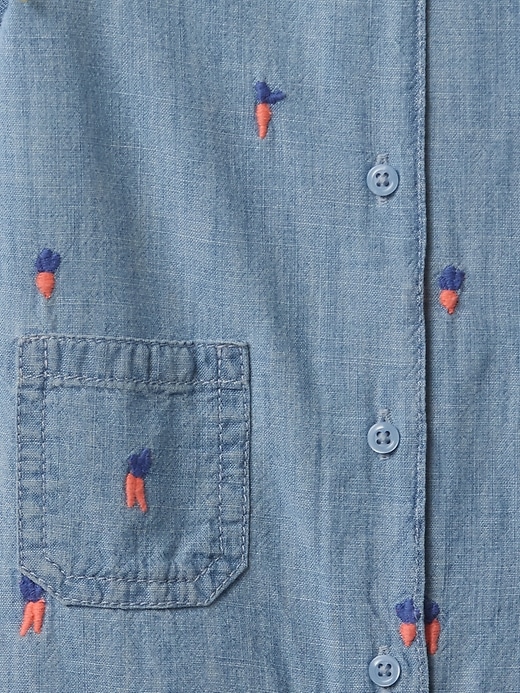 baby peter rabbit chambray shorty einteiler