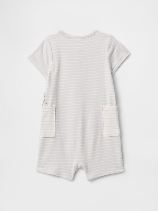 baby supima pocket shorty einteiler
