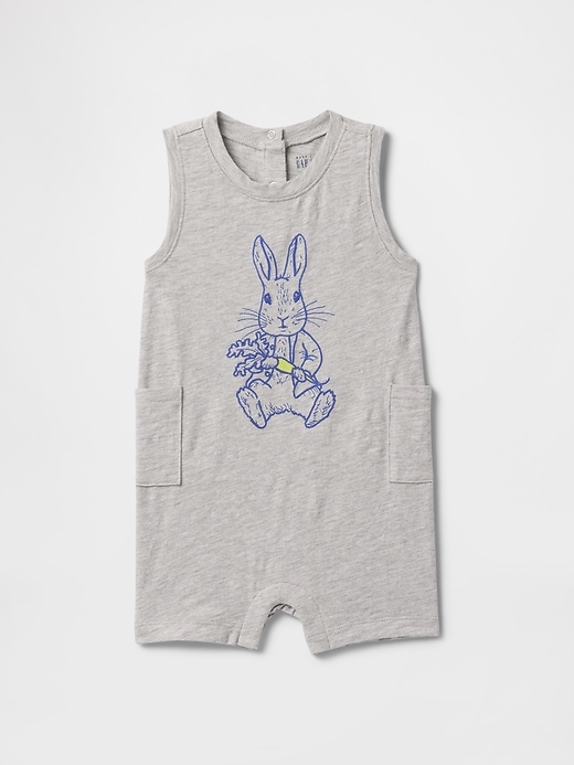 baby peter rabbit pocket shorty einteiler