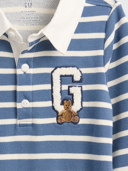 baby vintagesoft varsity bear logo einteiler