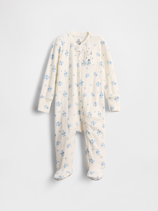 baby softspun pointelle einteiler mit füßen