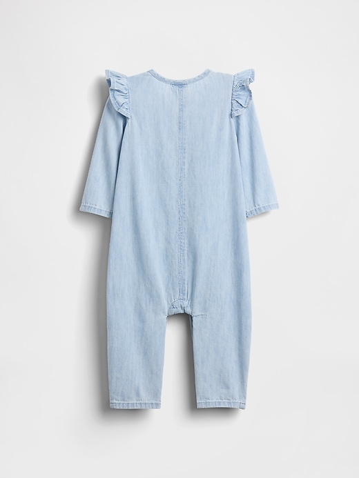 baby-jeans-einteiler mit herztasche