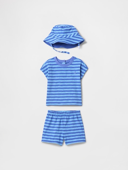 dreiteiliges baby-outfit aus bio-baumwolle