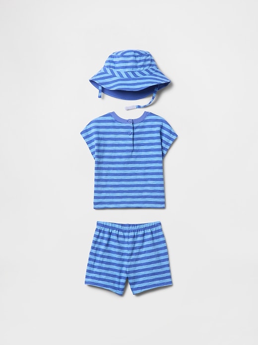 dreiteiliges baby-outfit aus bio-baumwolle