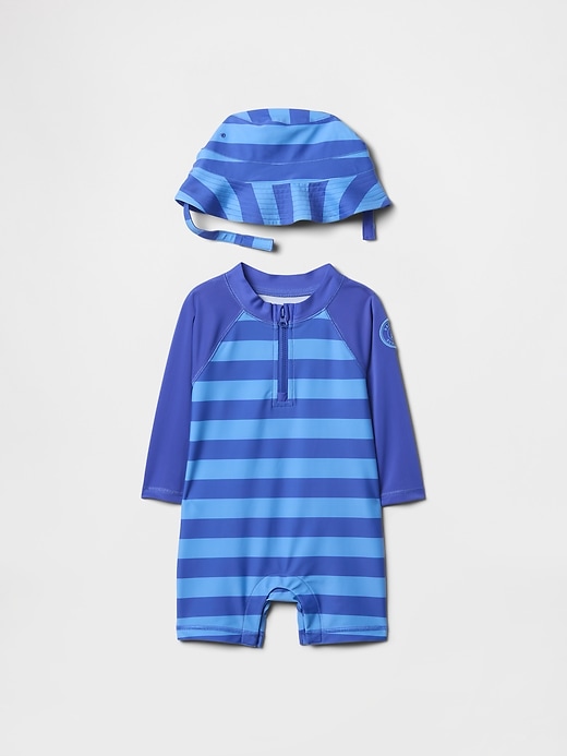 baby-schwimmset mit rashguard