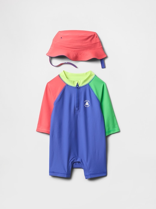 baby-schwimmset mit rashguard