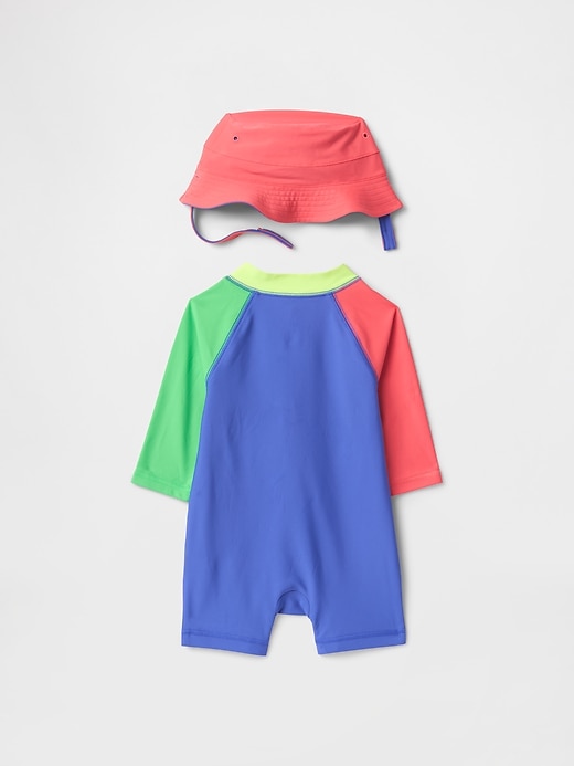 baby-schwimmset mit rashguard