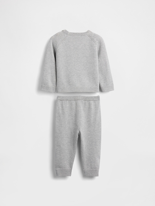 baby-sweater-set mit grafikprint
