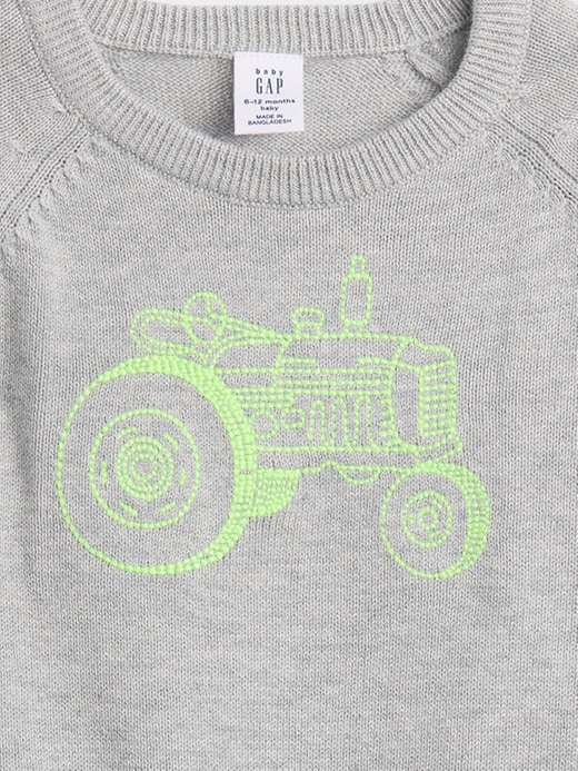 baby-sweater-set mit grafikprint