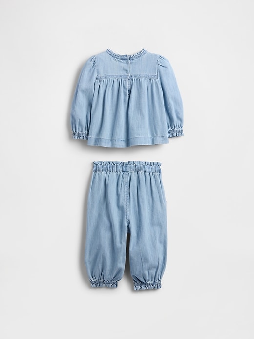 baby-jeans-rüschen-outfit-set