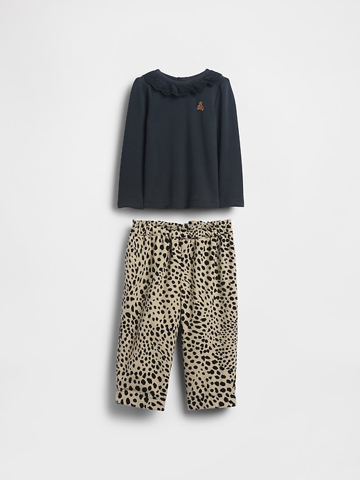 baby-outfit-set mit Ösenkragen