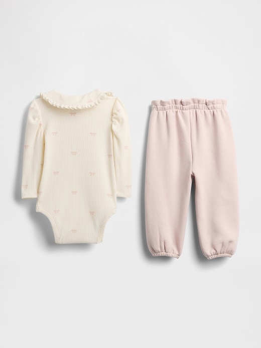 baby tinyrib bodysuit outfit set