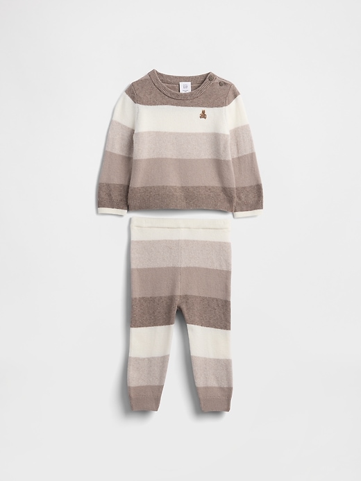 baby cashsoft streifenpullover outfit set