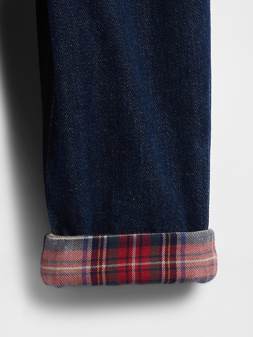 baby-flanell- und jeans-outfit-set