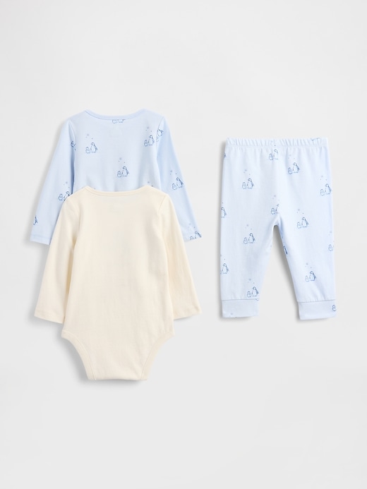 baby-body-set aus bio-baumwolle 3er-pack