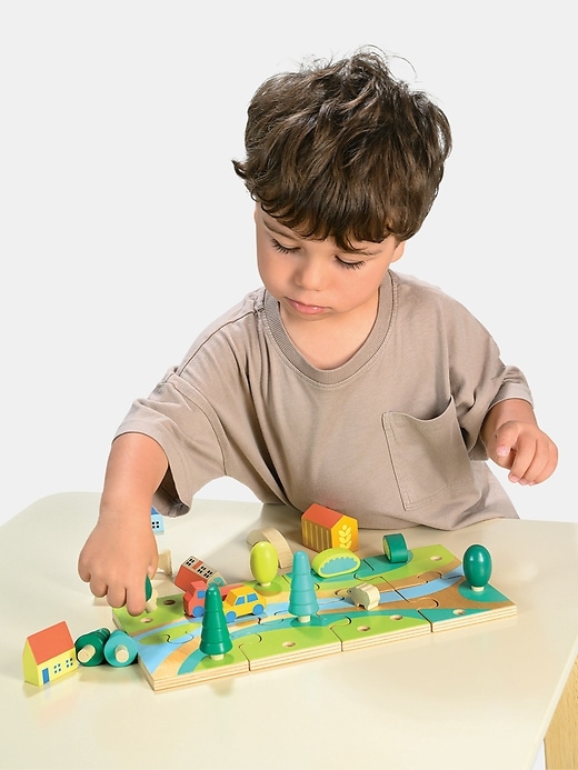 spielzeug miniaturstadt-puzzle