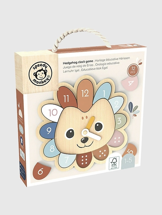 igel-uhr-spiel für kleinkinder