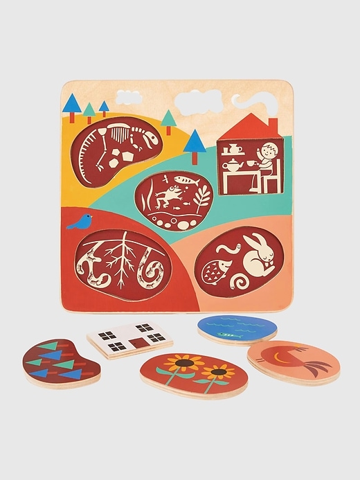 puzzle-formerkennungsspielzeug-set für kleinkinder