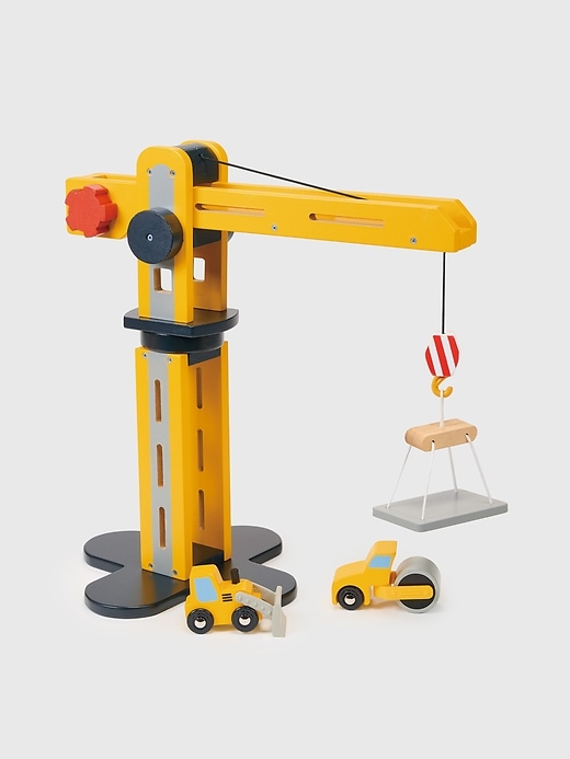 little builder kleinkind-kran-spielzeug gelb
