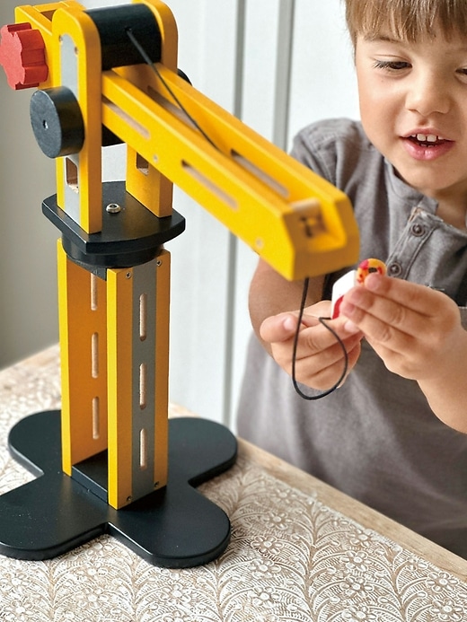 little builder kleinkind-kran-spielzeug gelb