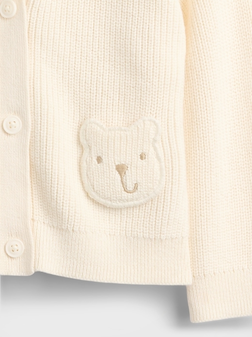 baby bear pocket cardigan sweater