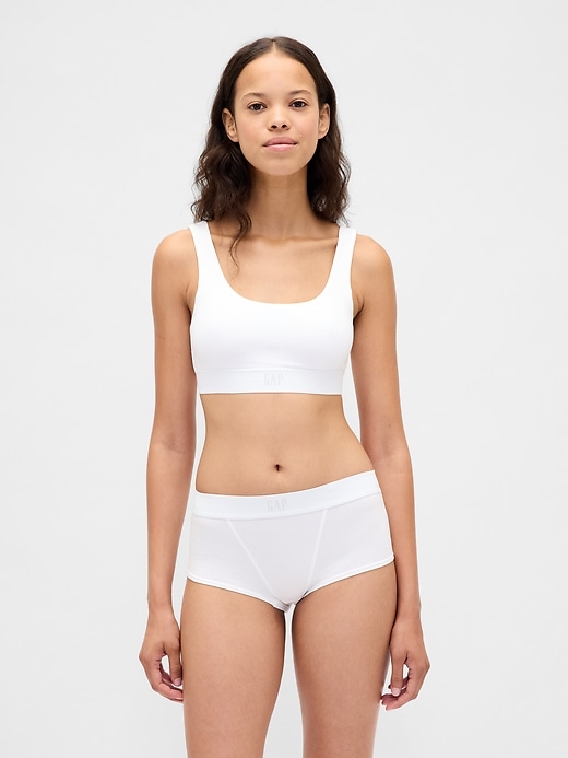 bio-stretch-baumwolle gap logo bralette