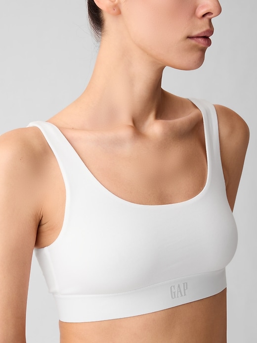 bio-stretch-baumwolle gap logo bralette