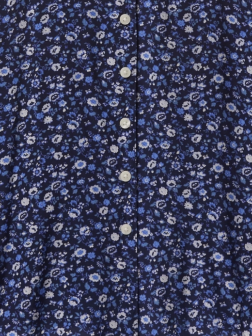 minikleid aus crêpe mit blumenmuster
