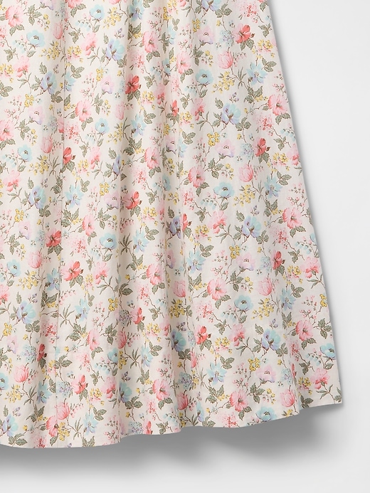 maxikleid aus leinenmischung mit kurzen Ärmeln