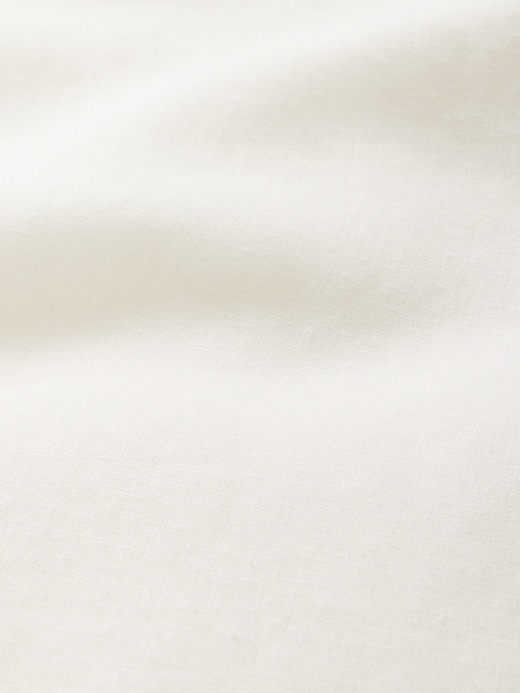 midikleid aus leinenmischung mit muschelsaum