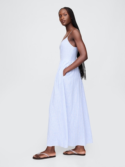 maxikleid mit tiefer taille