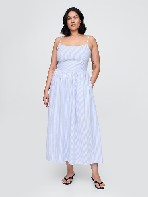 maxikleid mit tiefer taille