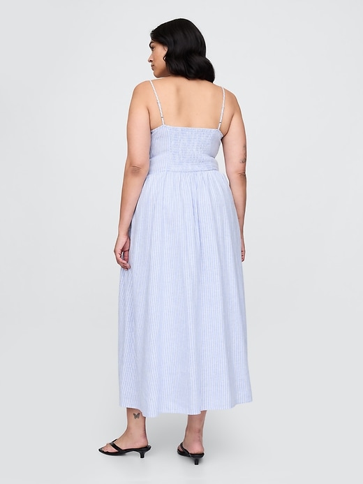 maxikleid mit tiefer taille