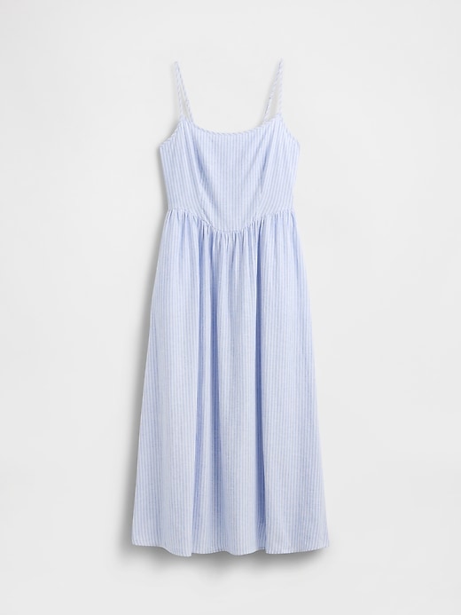 maxikleid mit tiefer taille
