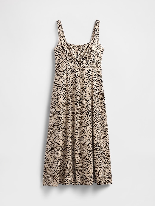 maxikleid aus leinenmischung