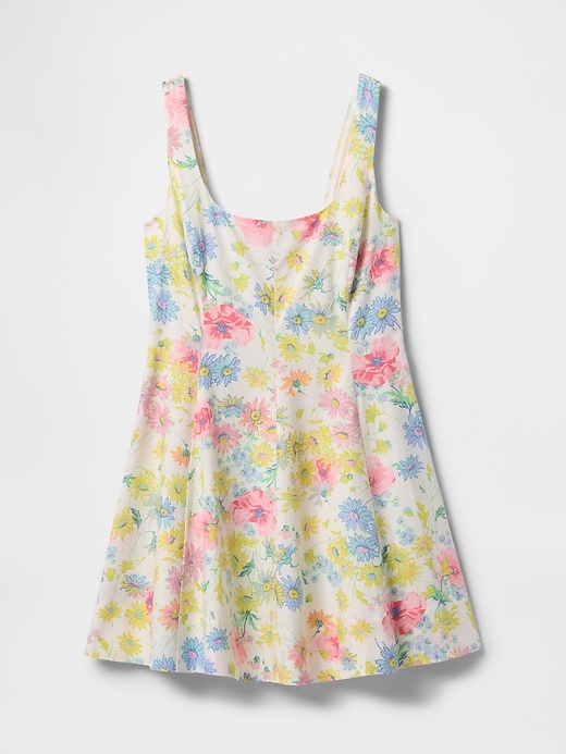 minikleid aus leinenmischung